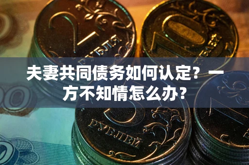 北京夫妻共同债务如何认定？一方不知情怎么办？