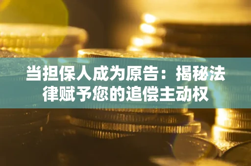 北京当担保人成为原告:揭秘法律赋予您的追偿主动权 北京当担保人成为原告:揭秘法律赋予您的追偿主动权