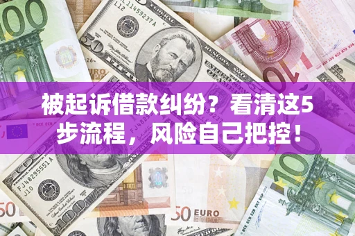 北京被起诉借款纠纷？看清这5步流程，风险自己把控！