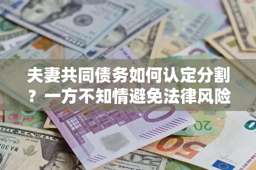 北京夫妻共同债务如何认定分割？一方不知情避免法律风险必看！